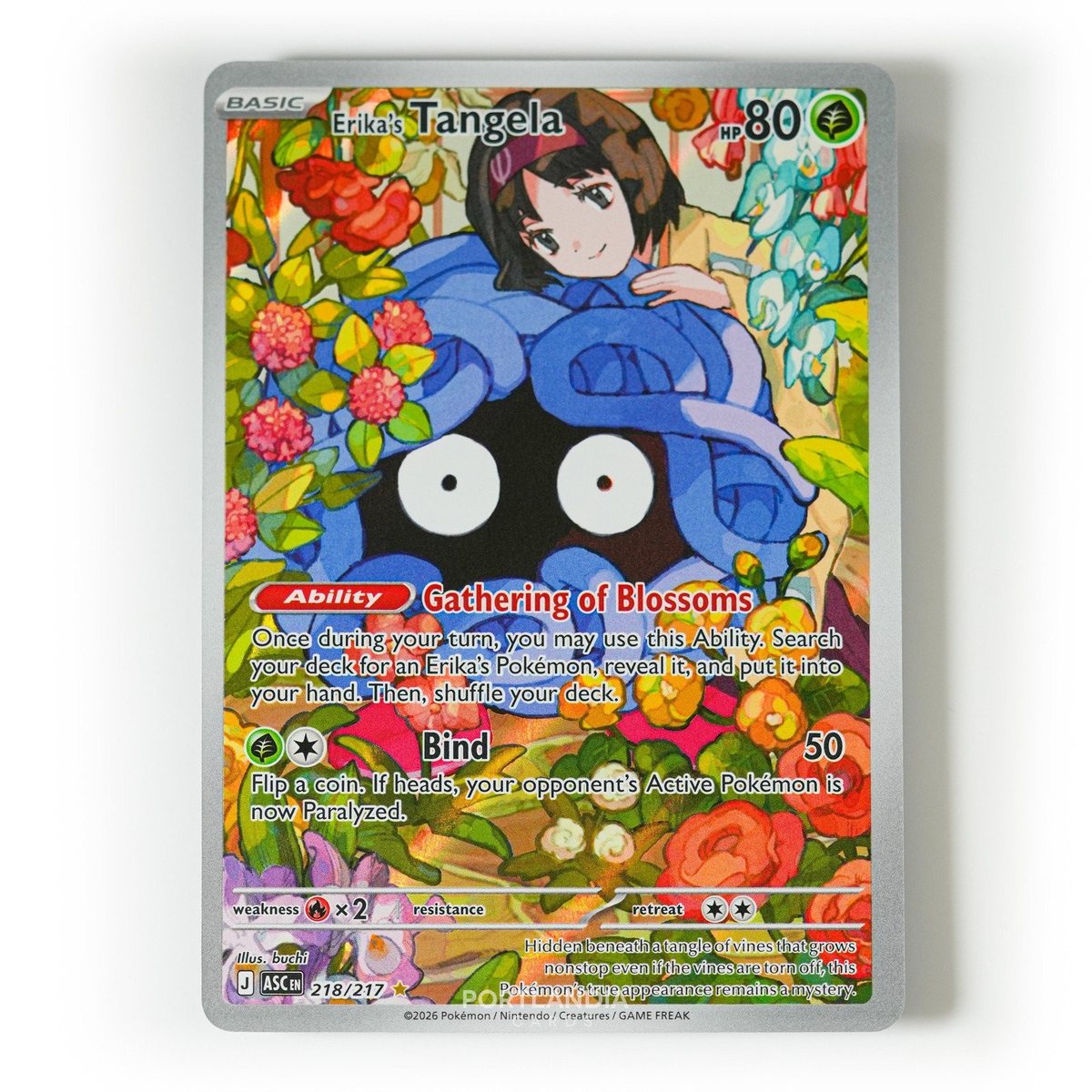 Pokemon - Erika's Tangela - 218/217 - ME Ascended Heroes - Illustration Rare – Photo 1
