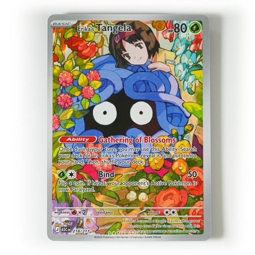 Pokemon - Erika's Tangela - 218/217 - ME Ascended Heroes - Illustration Rare