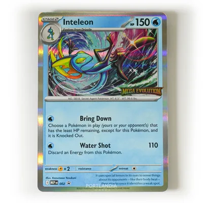 Pokemon - Inteleon - Stamped Holo - MEP002 - Black Star Promo Card